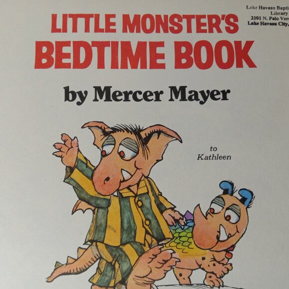 Vintage Little Monster's Bedtime Book by Mercer Mayer (1978, Trade Paperback) - Picture 4 of 9